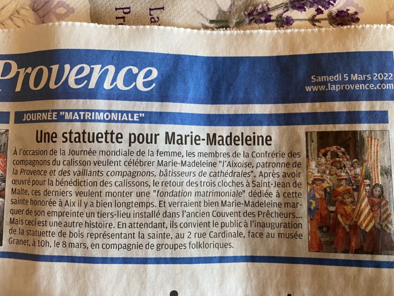 Journée de la Femme et statue de Marie-Madeleine