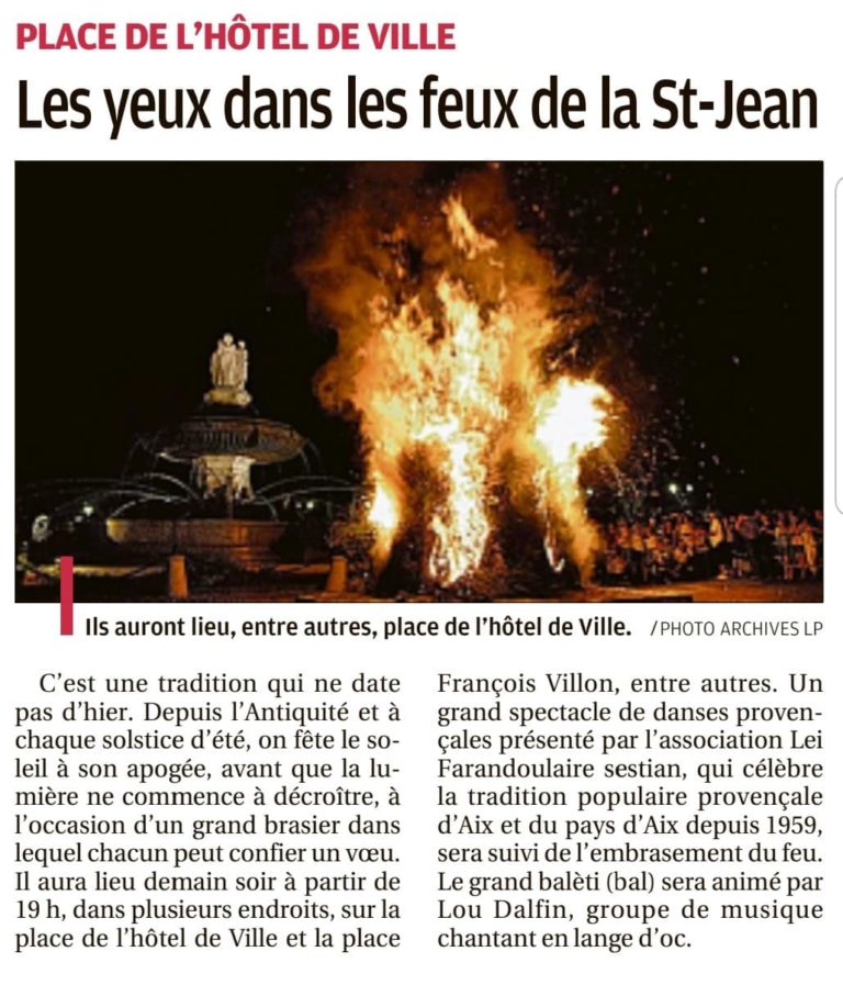 Le Feu de la St Jean 2022 dans la Presse !
