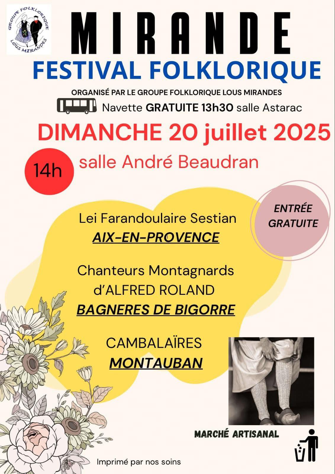 Voyage Folklorique Mirande Gers 2025