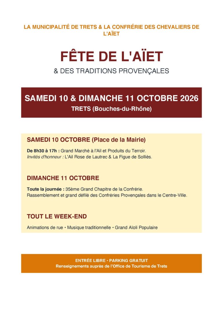 Fête de l&rsquo;Aïet de Trets 2026